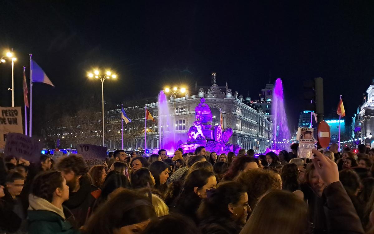 Concentración 8M en Madrid