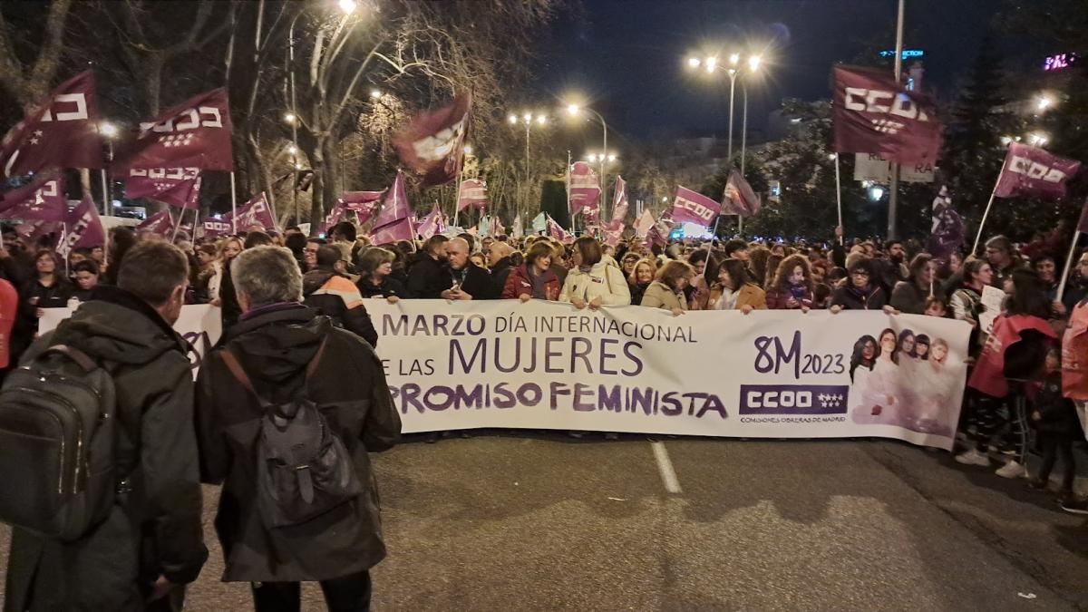 Concentración 8M en Madrid