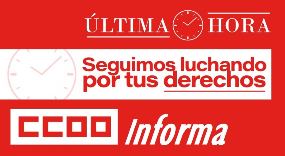 Informacin de ltima hora de CCOO Justicia