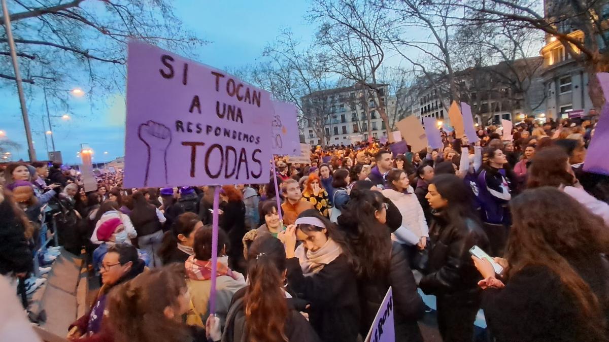 Concentración 8M en Madrid