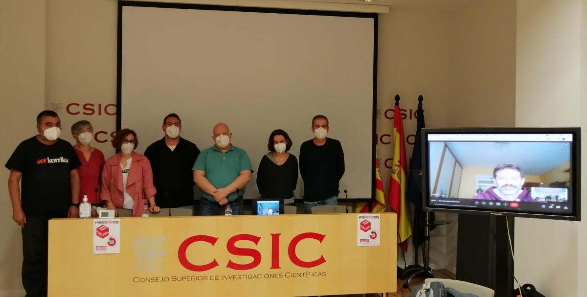 Comisió Ejecutiva de CCOO en el CSIC