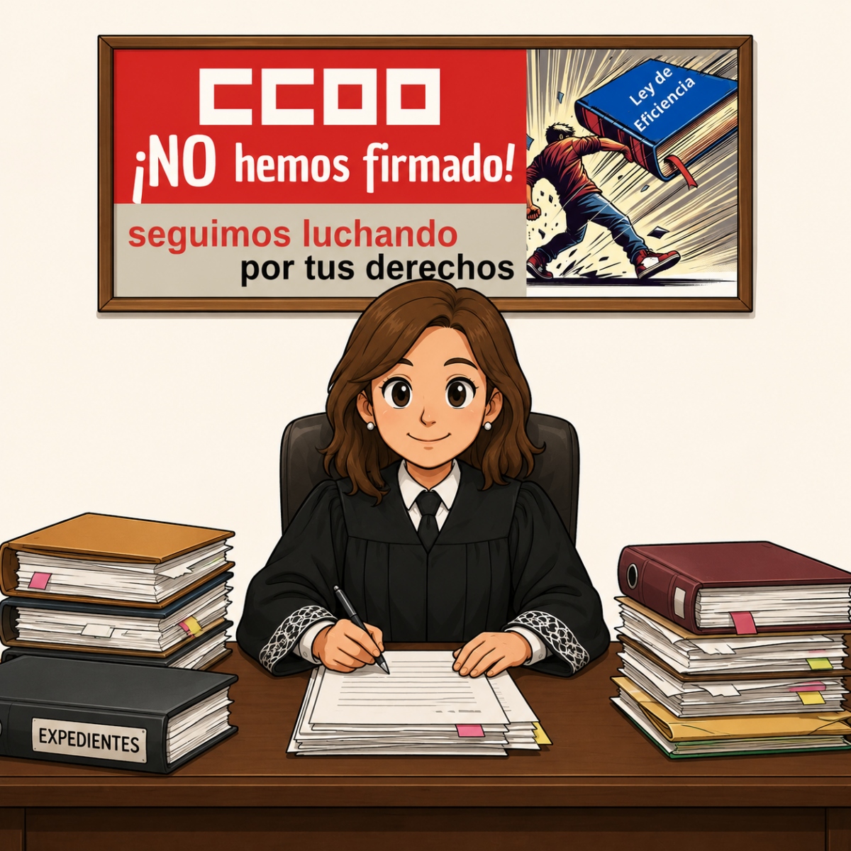 No hemos firmado en Tribunal