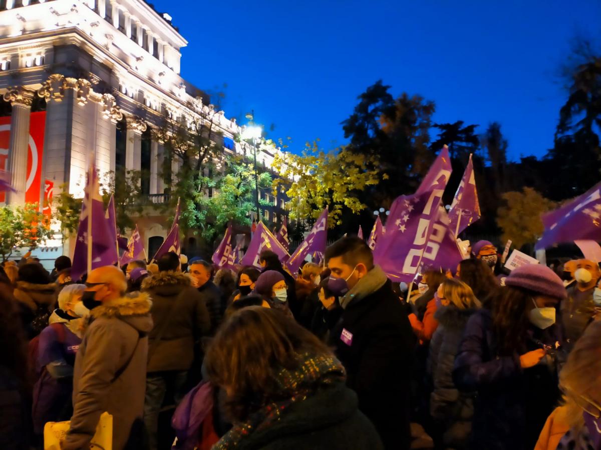 Manifestación en Madrid, 25N Dia por la eliminación de la violencia hacia las mujeres.