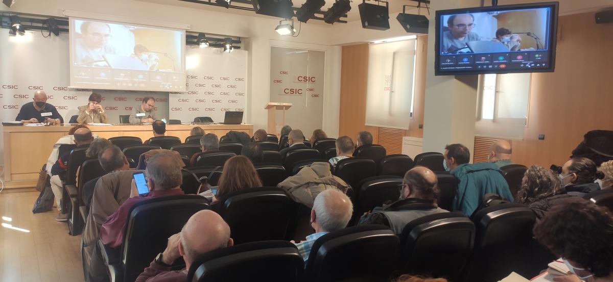 El plenario de SAE FSC-CCOO del día 6 de de abril de 2022.