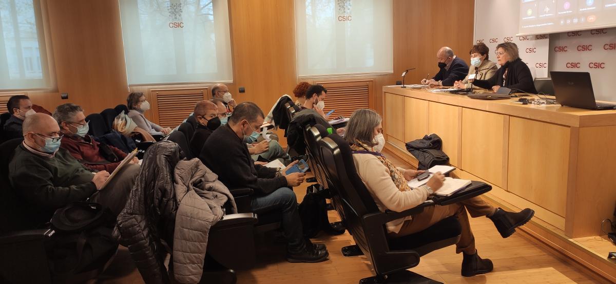 El plenario de SAE FSC-CCOO del día 6 de de abril de 2022.