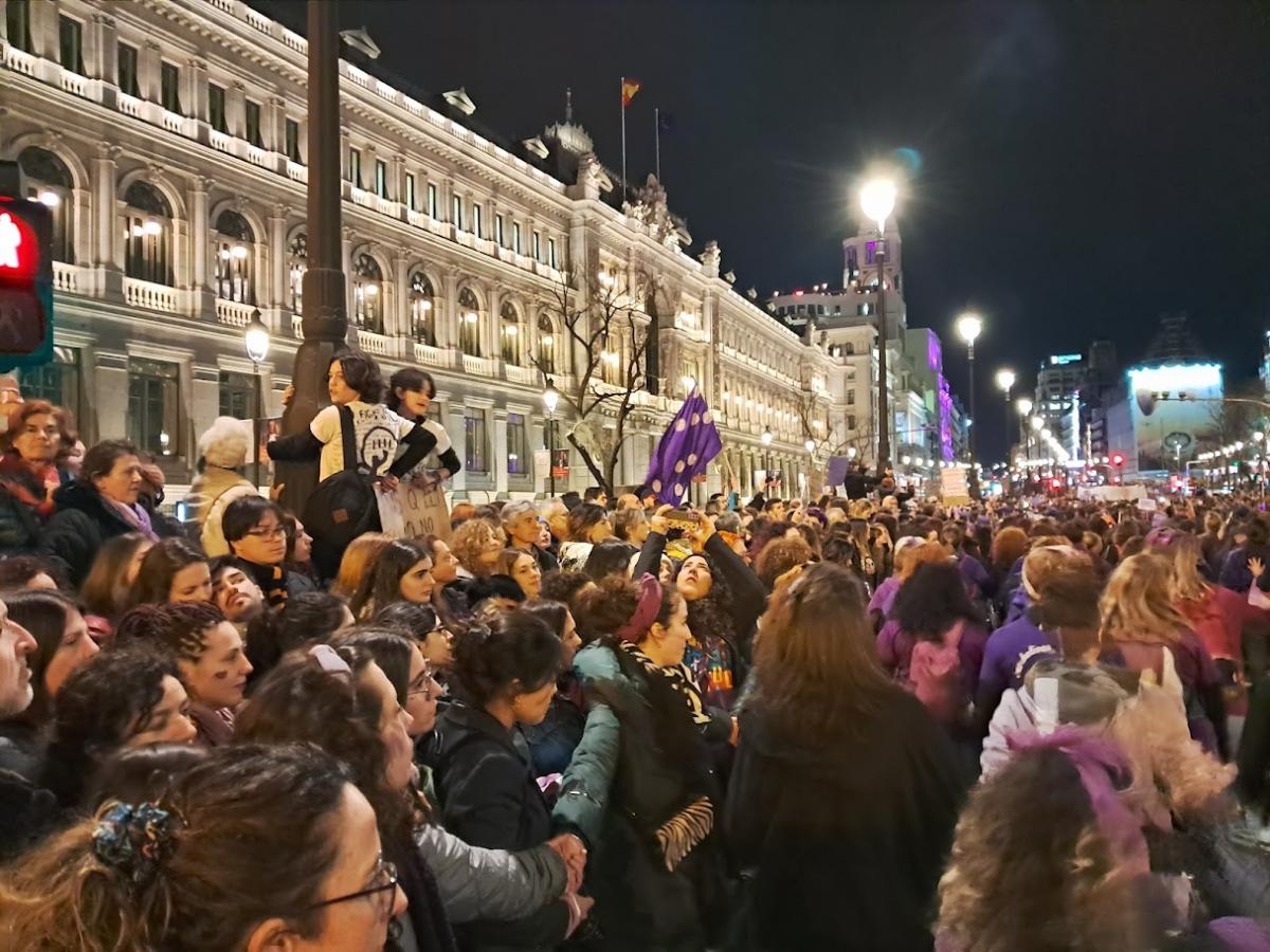Concentración 8M en Madrid