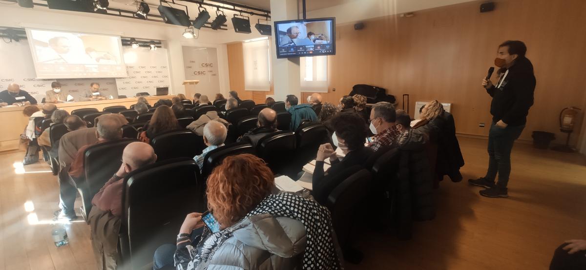 El plenario de SAE FSC-CCOO del día 6 de de abril de 2022.