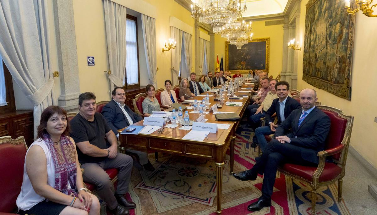 Silvia Rubio y Jesús Álvarez por CCOO asistieron a la reunión del Grupo de Trabajo