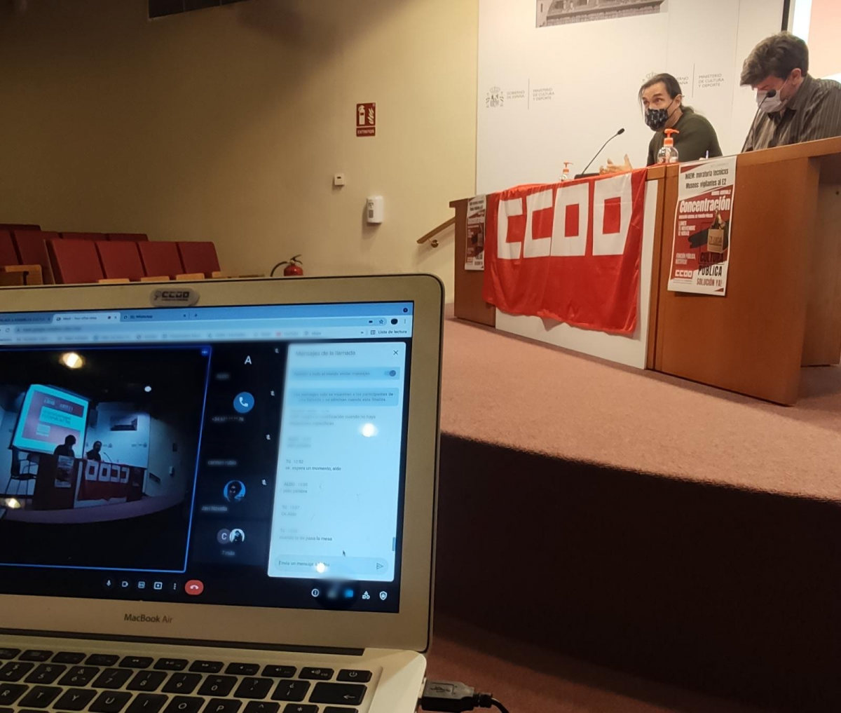Asamblea de CCOO en Cultura.