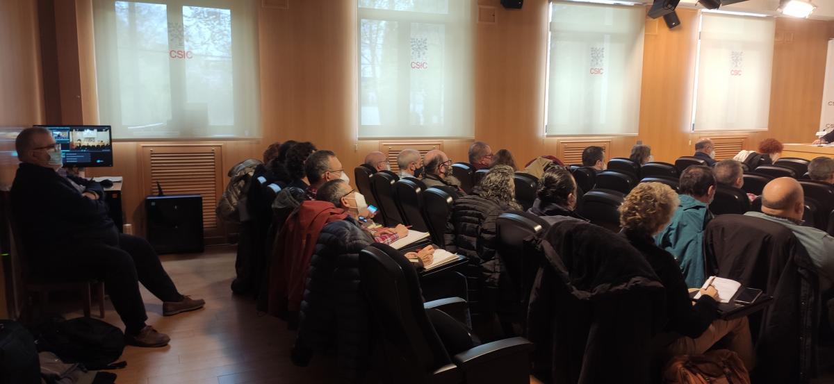 El plenario de SAE FSC-CCOO del día 6 de de abril de 2022.