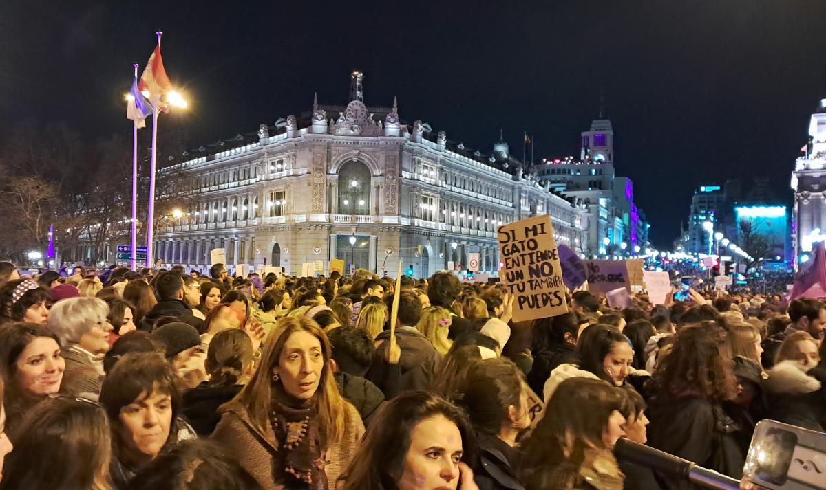 Concentración 8M en Madrid