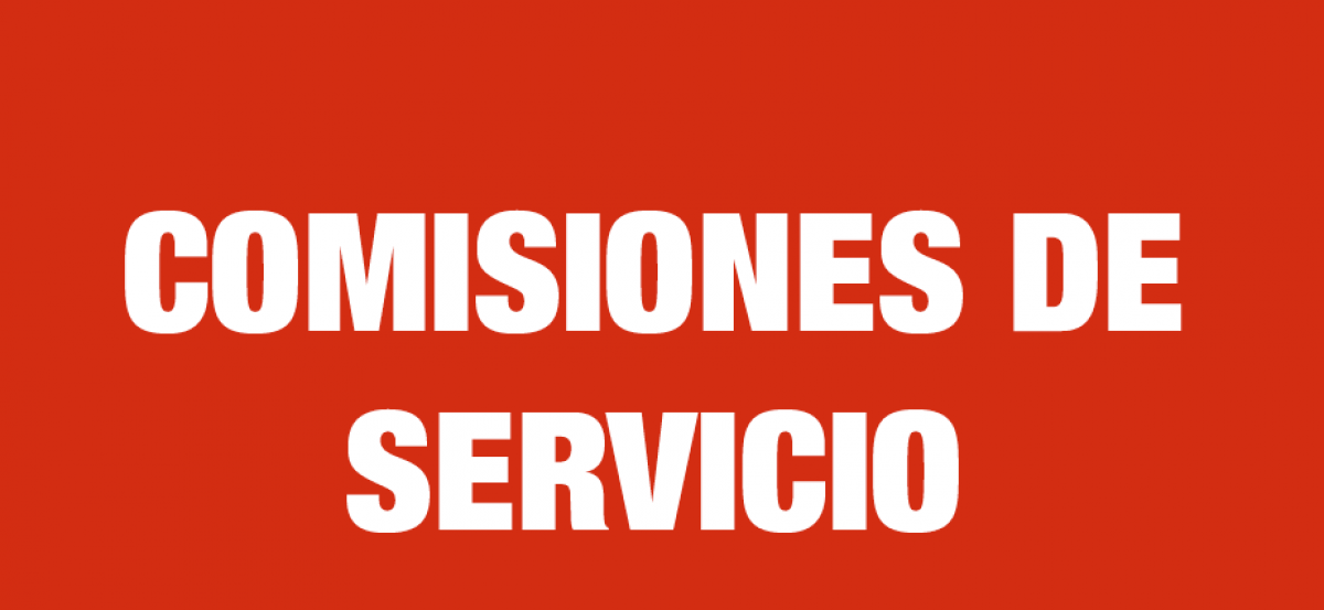 Comisiones de servicio