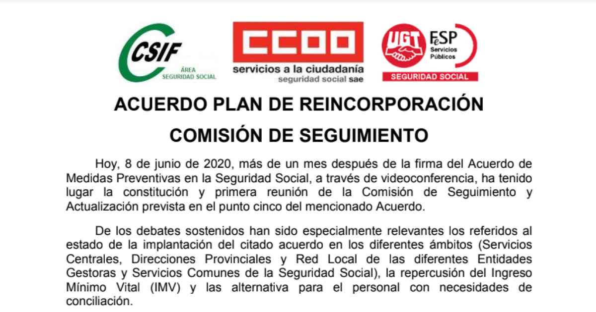 Acuerdo Plan de Reincorporación