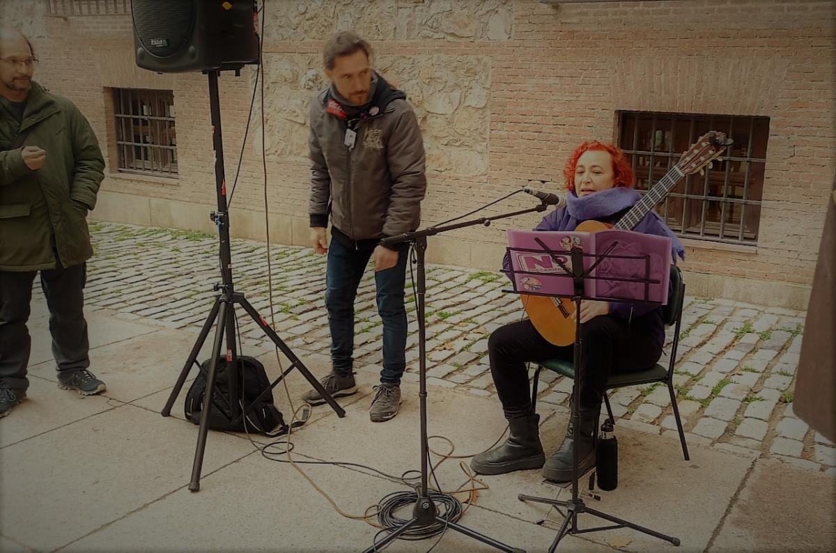 Concentración organizada por CCOO MECD en la Plaza del Rey