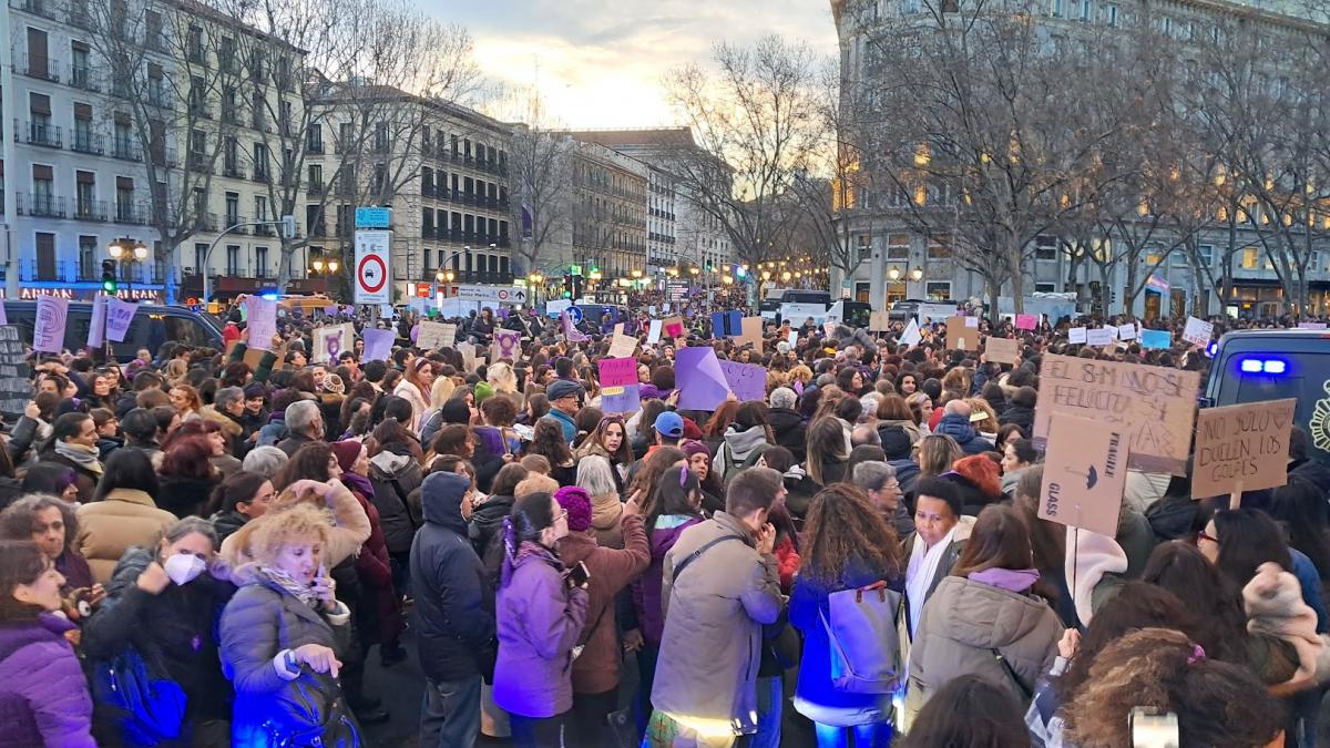 Concentración 8M en Madrid