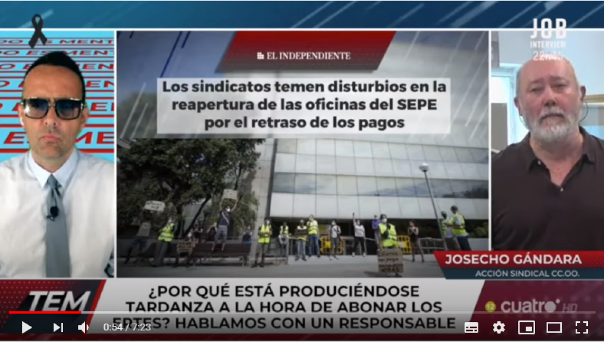 CCOO en el programa  "Todo es mentira" de Risto Mejide