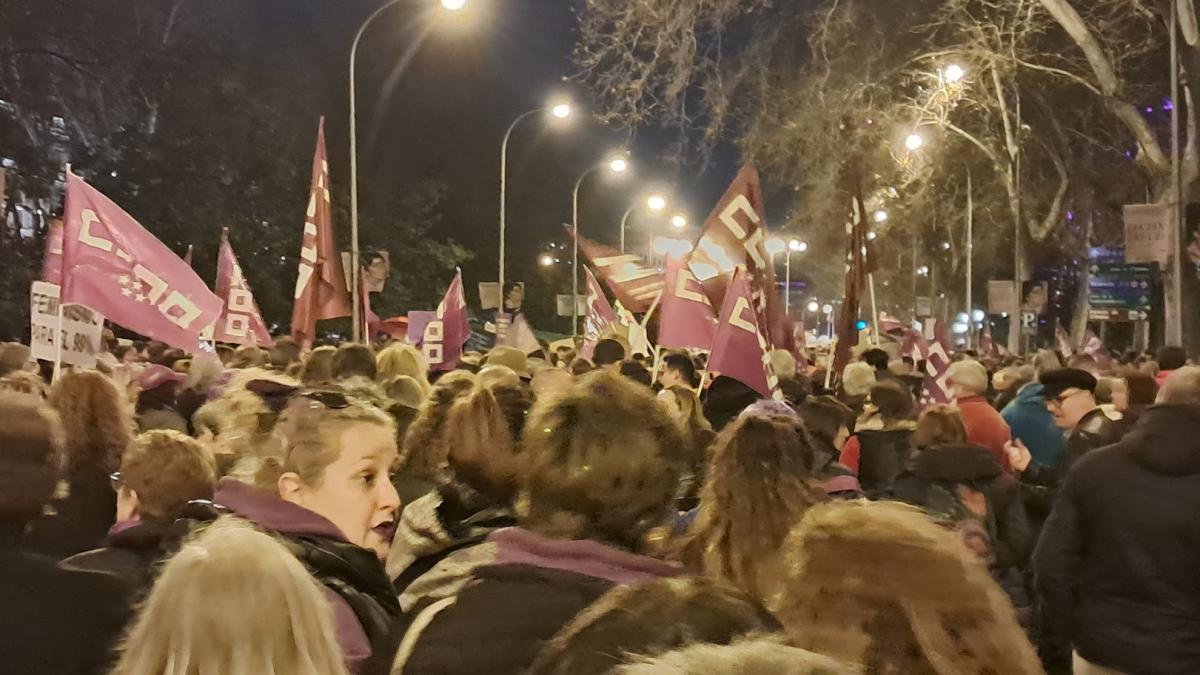 Concentración 8M en Madrid