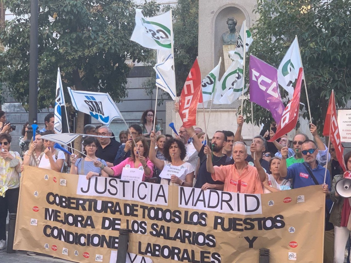 Concentración Consejería de Justicia Madrid 6 octubre 2022