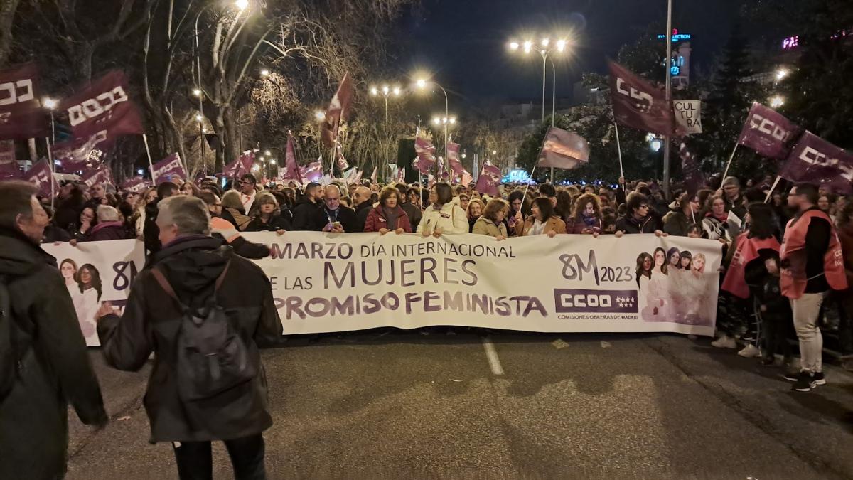 Concentración 8M en Madrid
