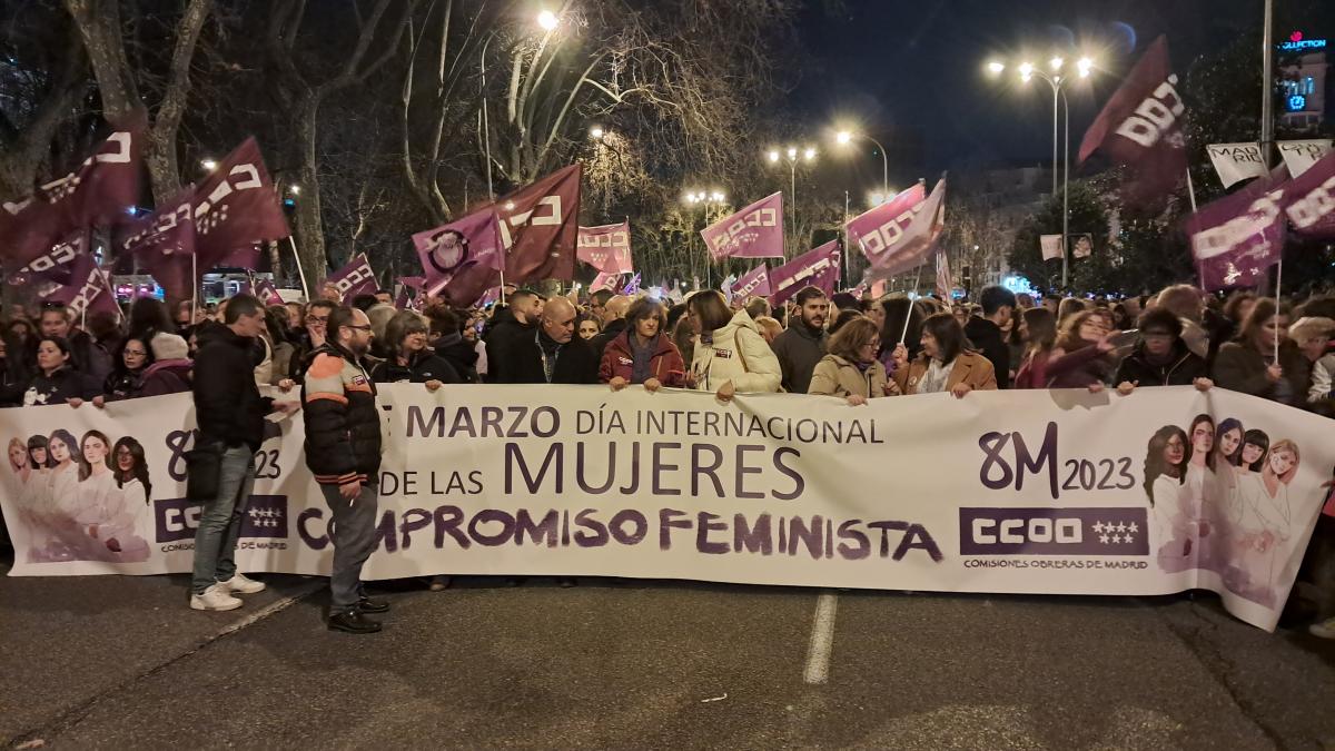 Concentración 8M en Madrid