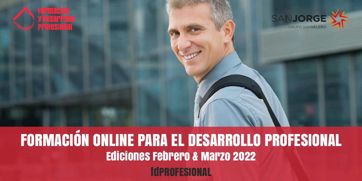 Cursos online de Formación y Desarrollo Profesional para febrero y marzo de 2022