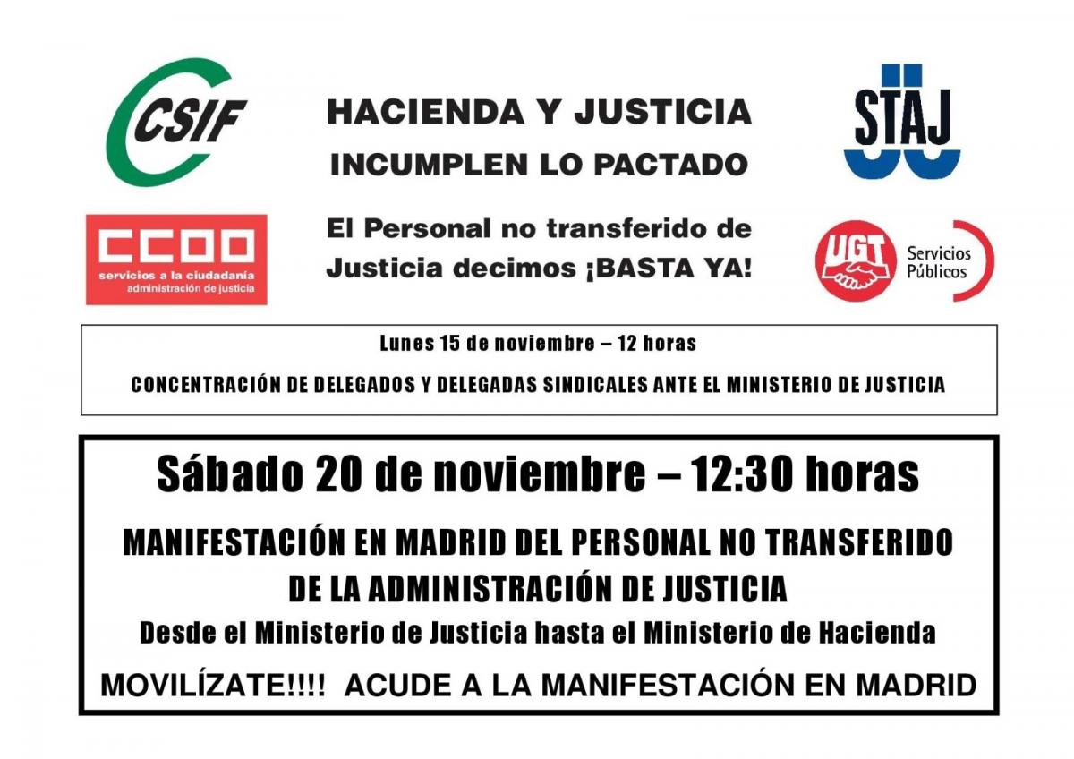 cartel movilización 20 noviembre