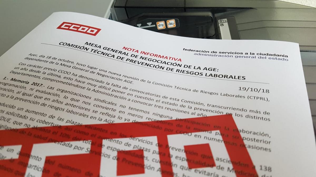 Nota informativa de la Comisión Técnica